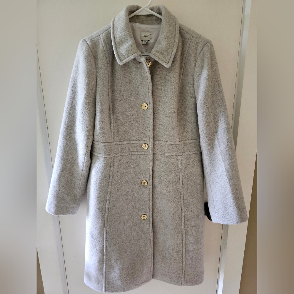 J crew womens wool dress coat